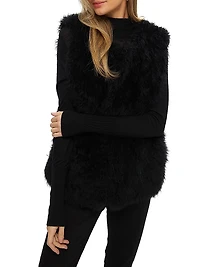 Select Cashmere Goat Collarless Vest
