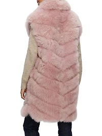 Select Cashmere Goat Diagonal Vest
