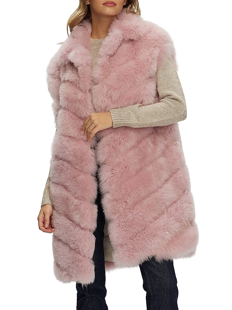 Select Cashmere Goat Diagonal Vest