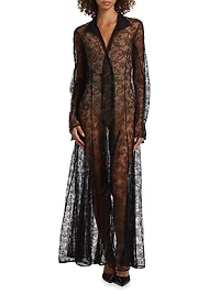 Sabine Floral Lace Maxi Dress