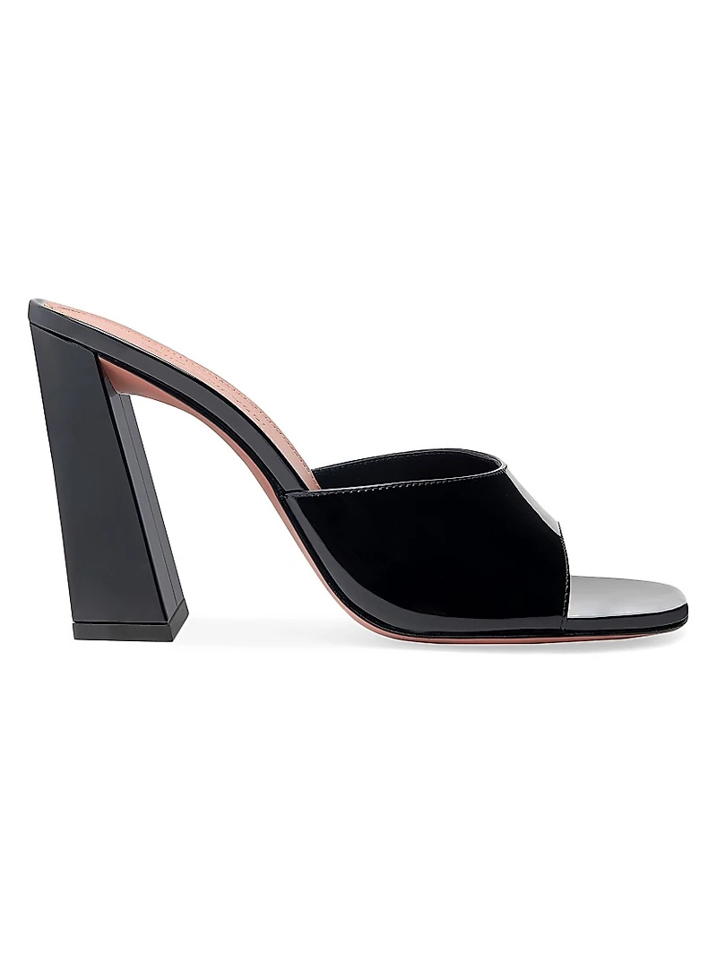 Brigitte 95MM Patent Leather Mules