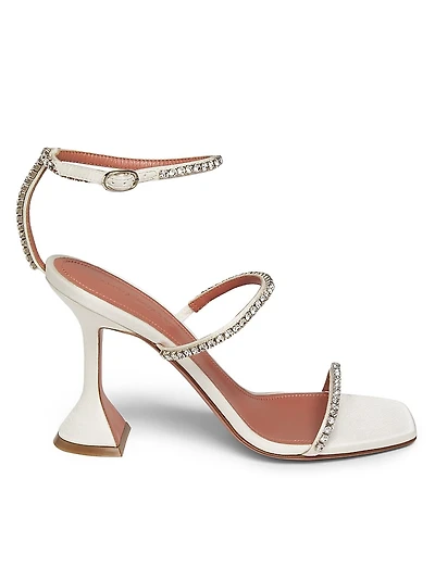 Gilda Silk & Leather Sandals