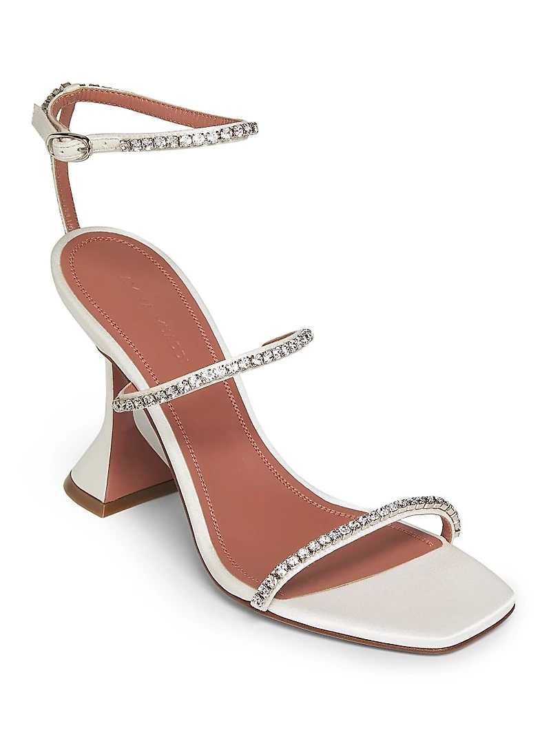 Gilda Silk & Leather Sandals