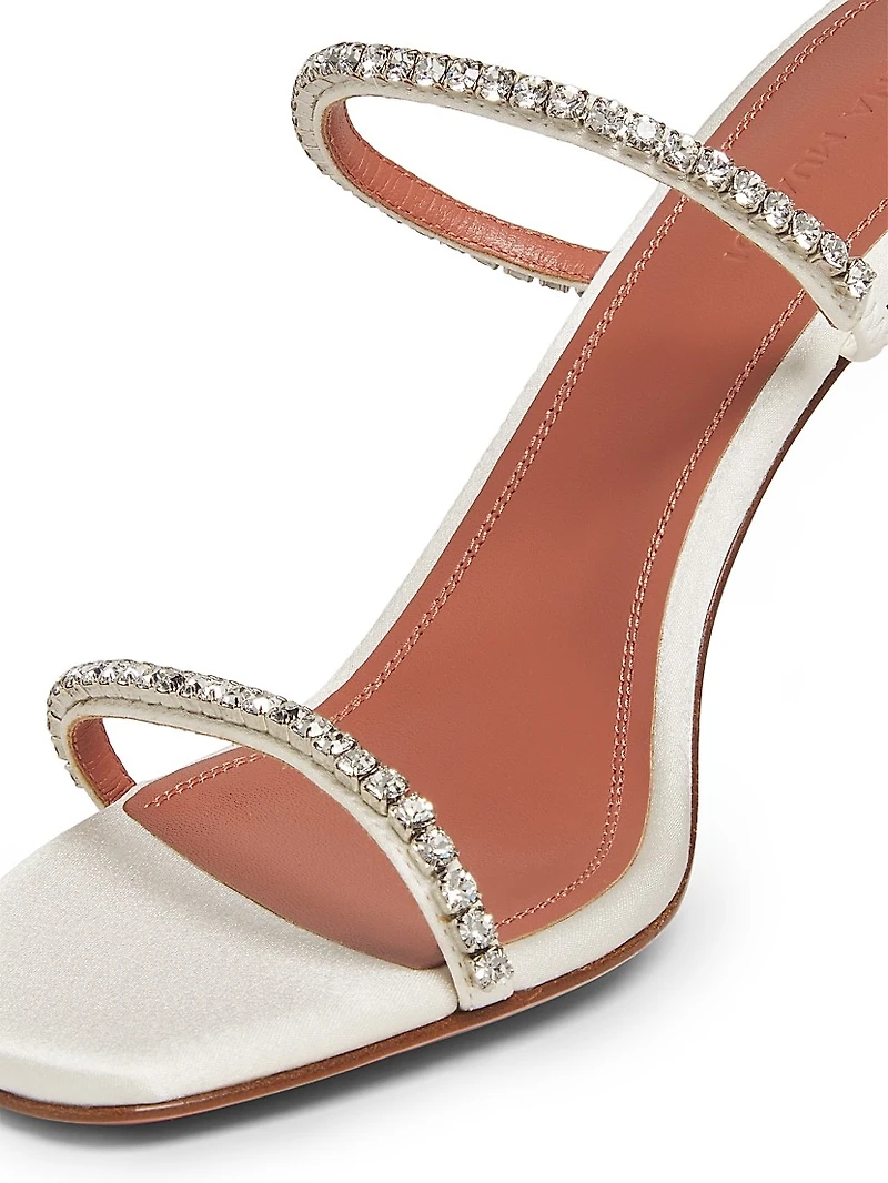 Gilda Silk & Leather Sandals