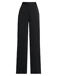 Satin Wide-Leg Pants