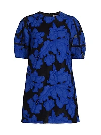 Applied Floral Lace Minidress