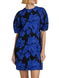 Applied Floral Lace Minidress