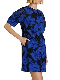 Applied Floral Lace Minidress