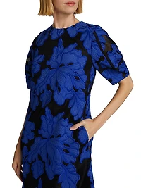 Applied Floral Lace Minidress