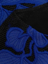 Applied Floral Lace Minidress