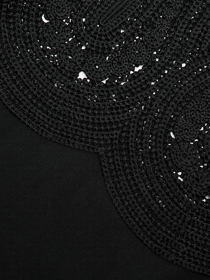 Iris Corded Lace Puff-Sleeve Top