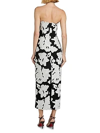 Natasha Strapless Floral Dress