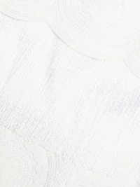 Lace Fringe-Trim Pencil Skirt