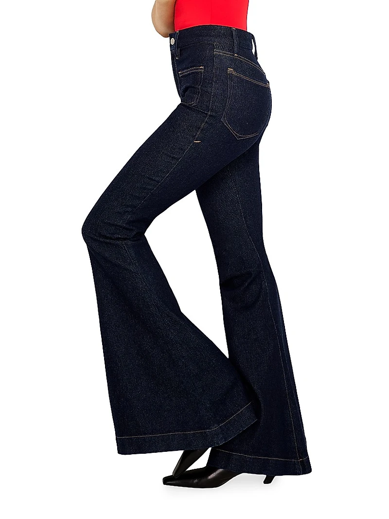 Good Waist High-Rise Stretch Super Flare Jeans