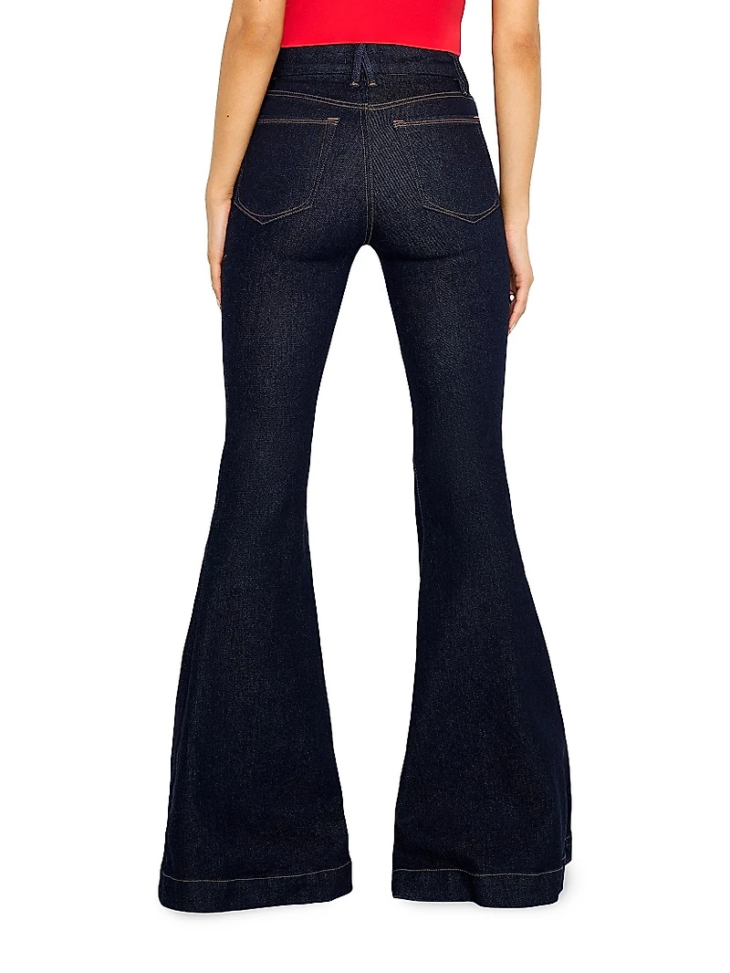 Good Waist High-Rise Stretch Super Flare Jeans