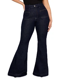Good Waist High-Rise Stretch Super Flare Jeans