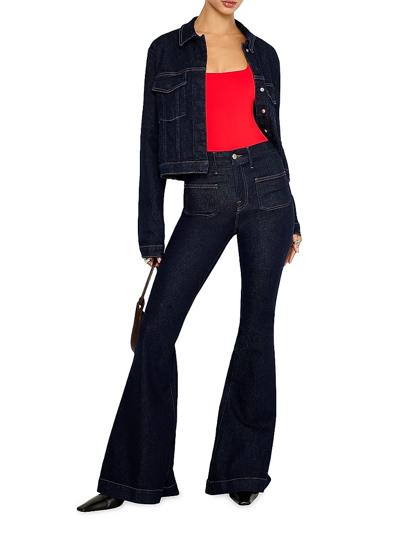 Good Waist High-Rise Stretch Super Flare Jeans