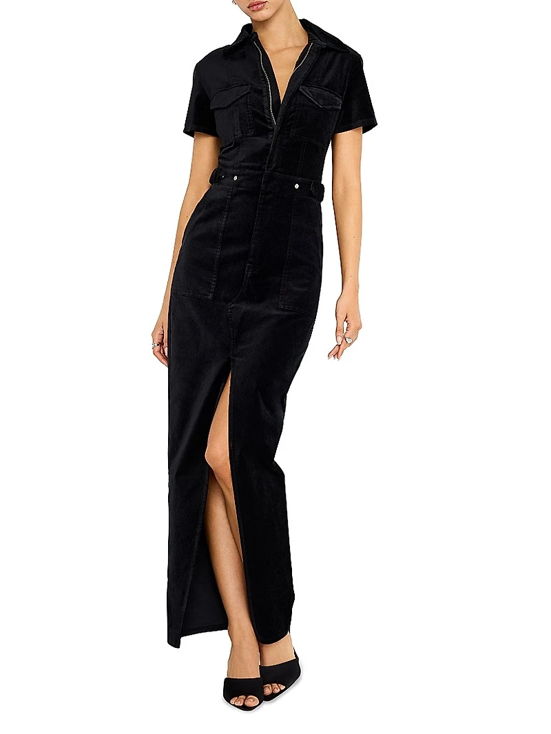 Fit For Success Velvet Maxi Dress