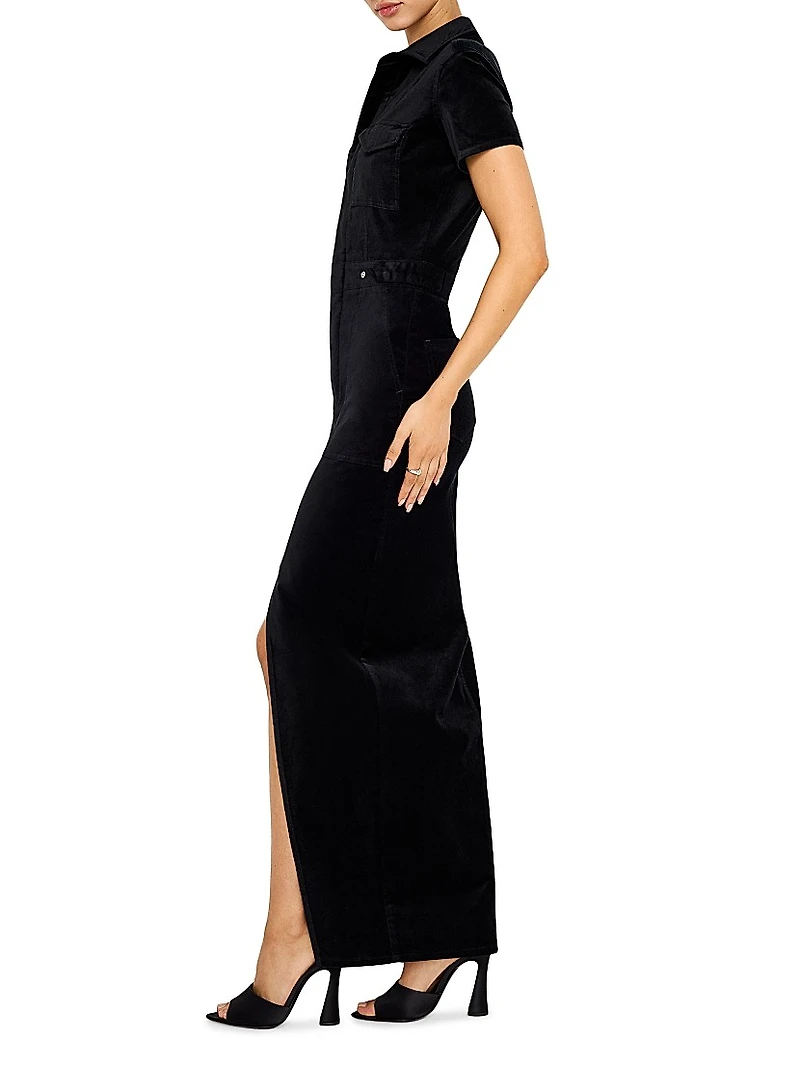 Fit For Success Velvet Maxi Dress