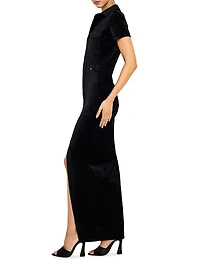 Fit For Success Velvet Maxi Dress