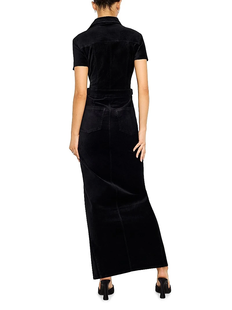 Fit For Success Velvet Maxi Dress