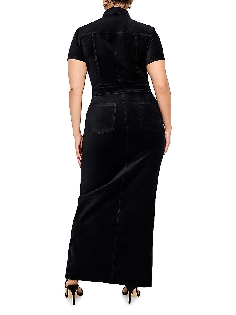 Fit For Success Velvet Maxi Dress