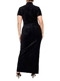 Fit For Success Velvet Maxi Dress