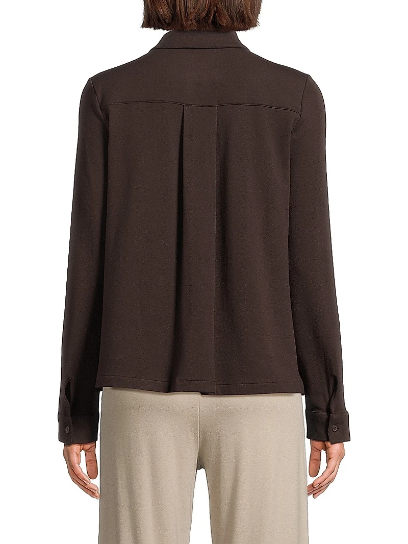 Terry Relaxed-Fit Long-Sleeve Shirt