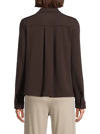 Terry Relaxed-Fit Long-Sleeve Shirt