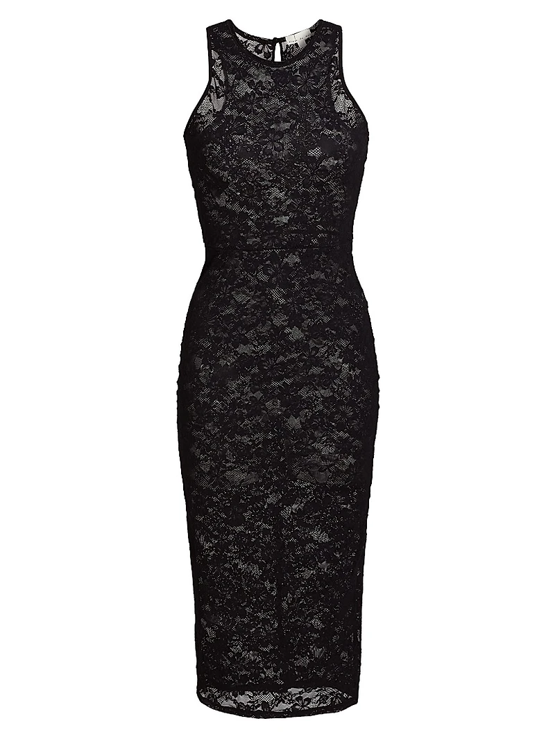 Le Stretch Lace Racer Tank Dress