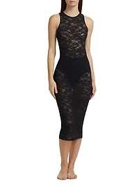 Le Stretch Lace Racer Tank Dress