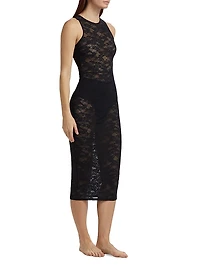 Le Stretch Lace Racer Tank Dress