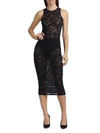 Le Stretch Lace Racer Tank Dress