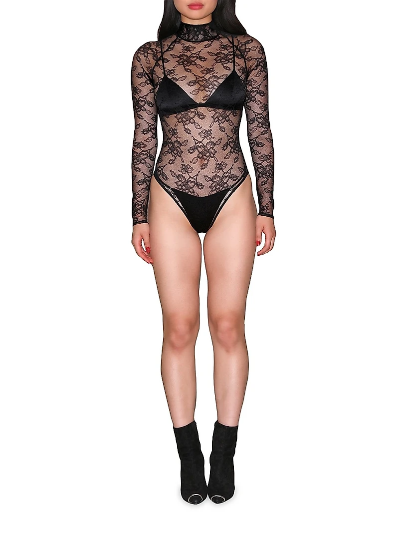 Lace Sheer Bodysuit