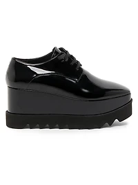 Elyse Shiny Patent 75MM Platform Lace-Up Shoes