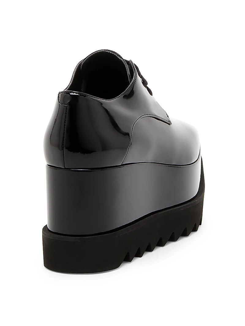 Elyse Shiny Patent 75MM Platform Lace-Up Shoes