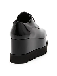 Elyse Shiny Patent 75MM Platform Lace-Up Shoes