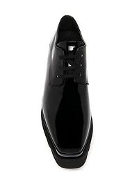 Elyse Shiny Patent 75MM Platform Lace-Up Shoes