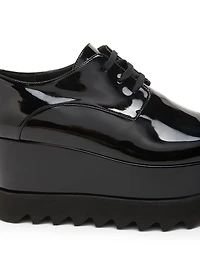 Elyse Shiny Patent 75MM Platform Lace-Up Shoes