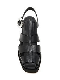 Elyse 70MM Textured Platform Sandals