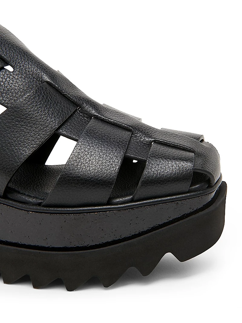 Elyse 70MM Textured Platform Sandals