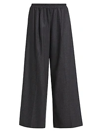 Eva Wool-Blend Wide-Leg Pants