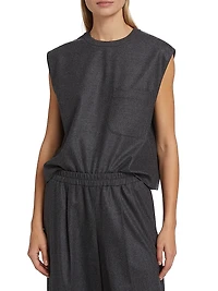 Wool & Cashmere Muscle Tee