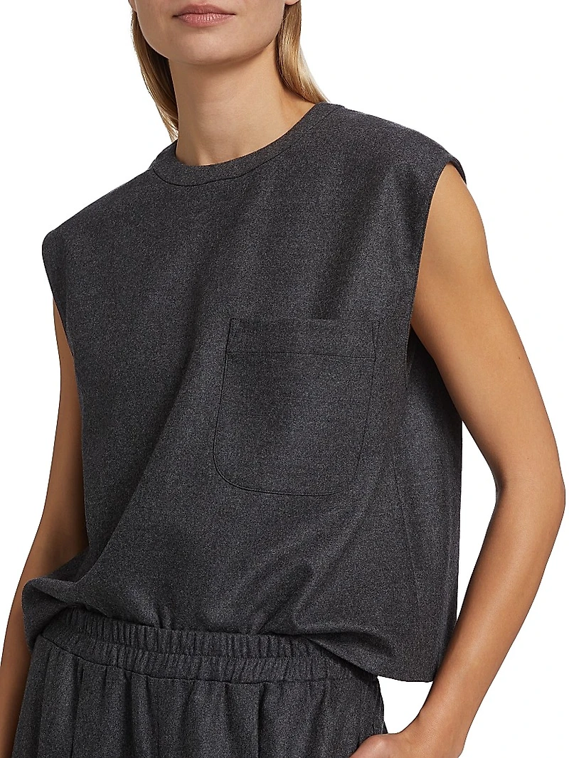 Wool & Cashmere Muscle Tee