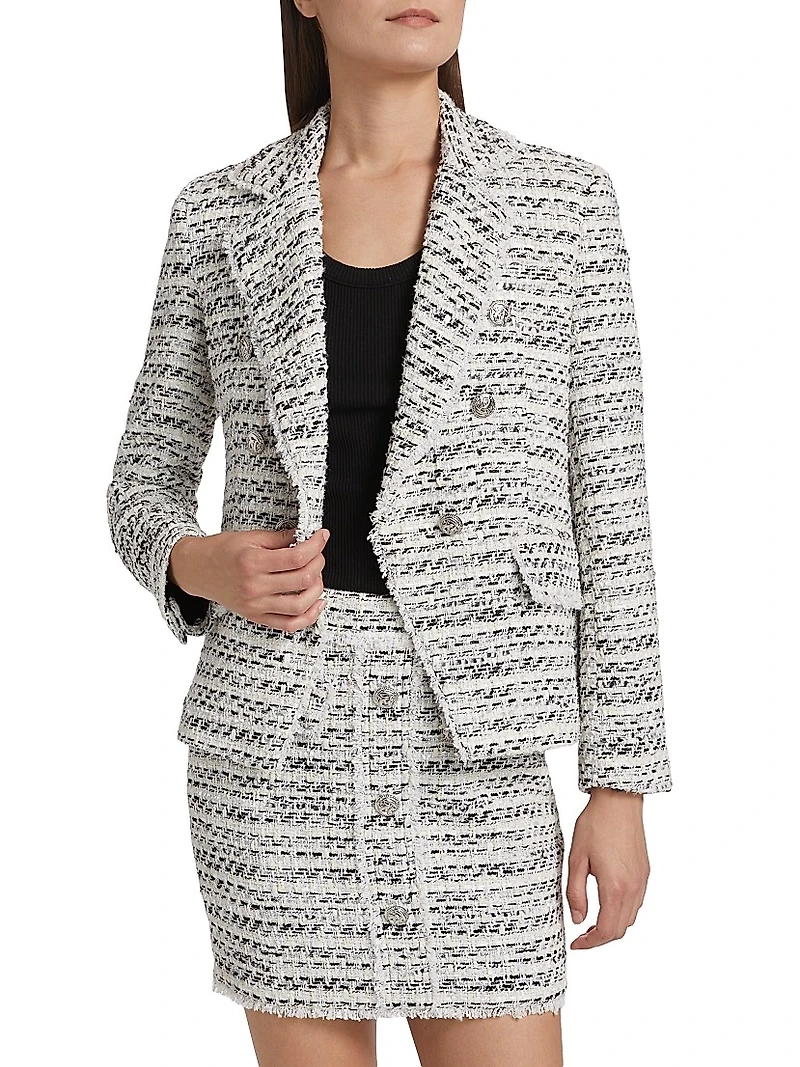Eliza Metallic Tweed Blazer