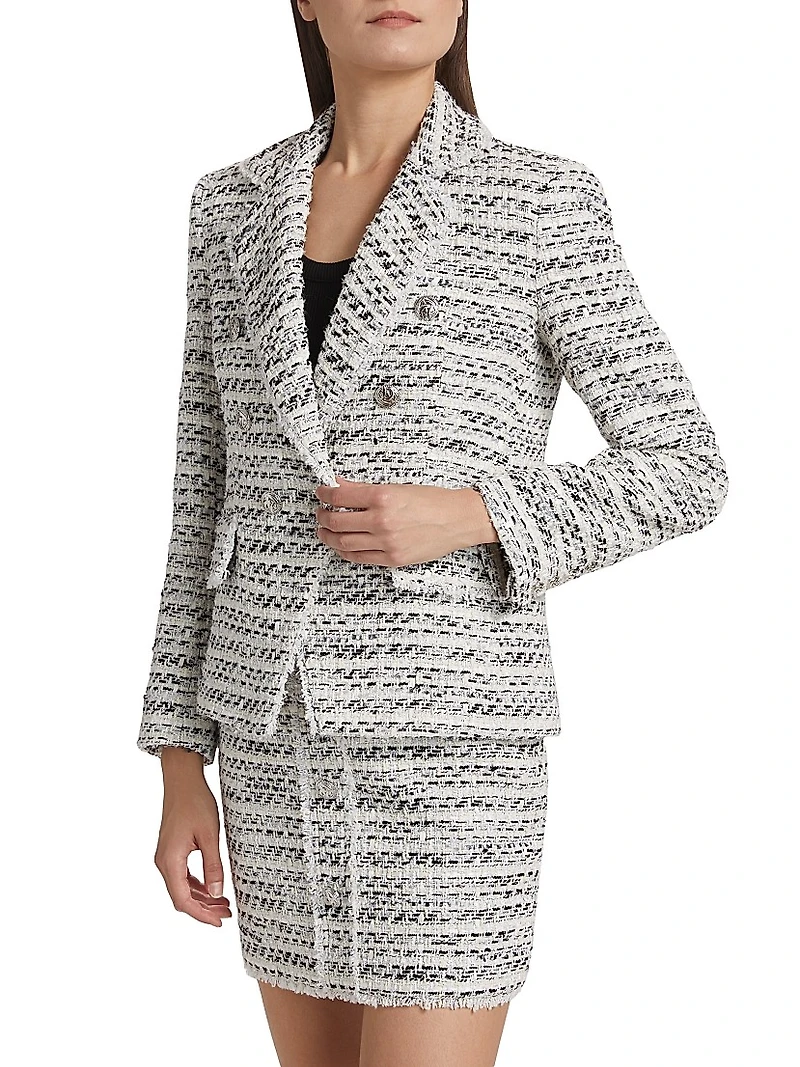 Eliza Metallic Tweed Blazer