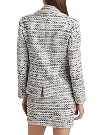 Eliza Metallic Tweed Blazer