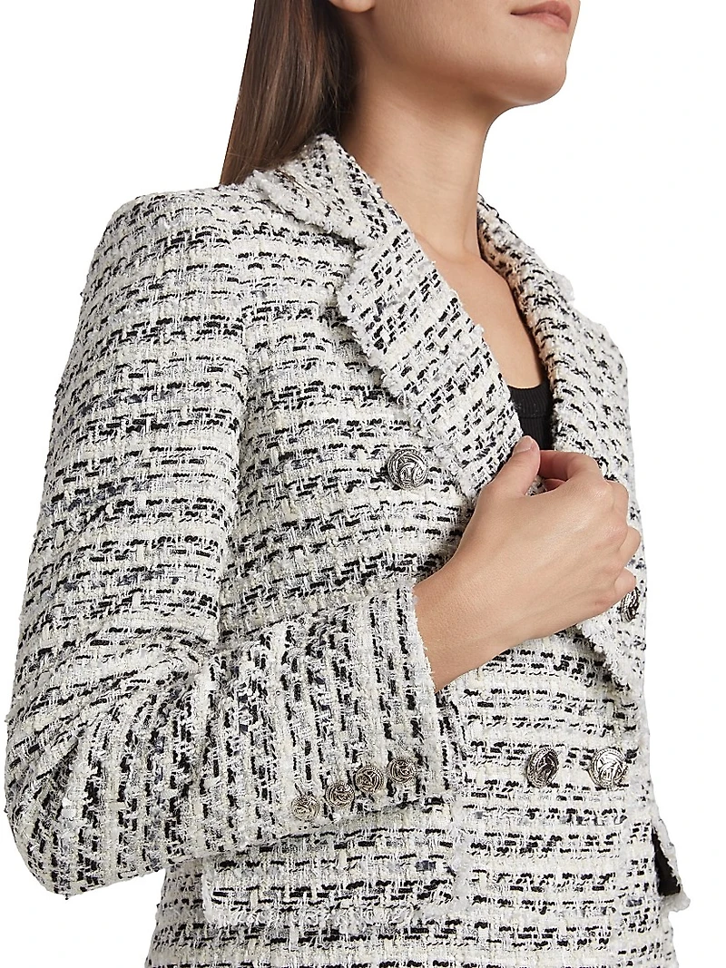 Eliza Metallic Tweed Blazer