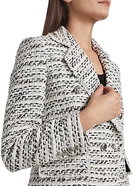 Eliza Metallic Tweed Blazer