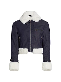 Jude Denim & Faux-Fur Jacket